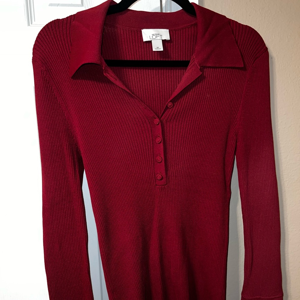 Loft Red Women Blouse